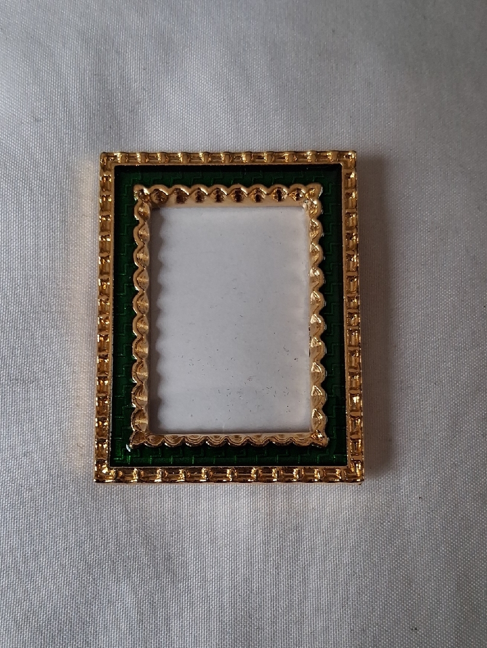 Gold and Green Mini Decorative Standing Frame